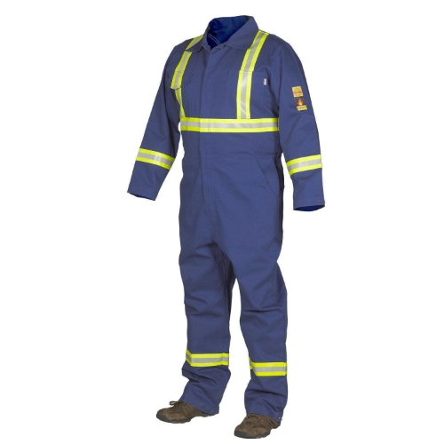 FR Treated 100% Cotton Coverall with Reflective Tape